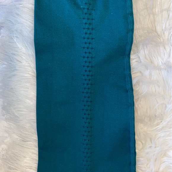 NWOT Free People Movement Good Karma Leggings Medium Large Spruced Up Green - Picture 6 of 9